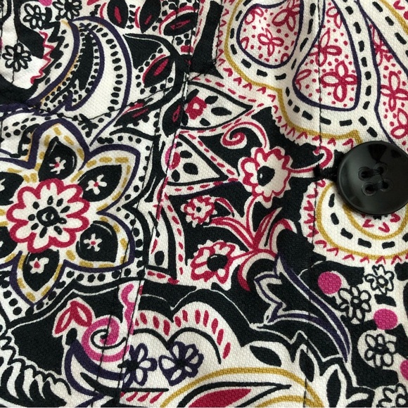 Charter Club Multicolored Paisley Jacket Womens S - Picture 7 of 11
